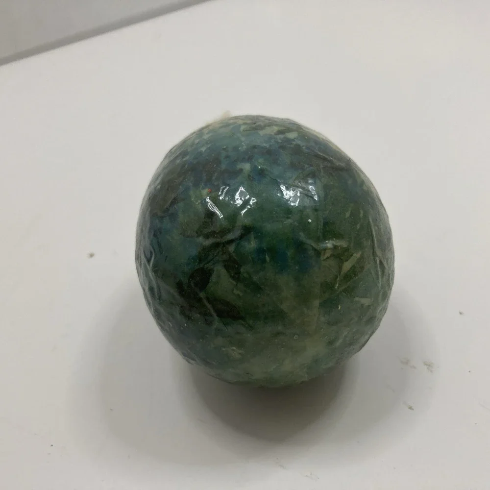 Vintage Easter Egg Texas Bluebonnet Ornament Lacquer Paper Mache Hand Painted 3i